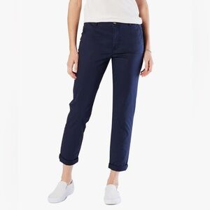 Dockers Women's Slim Fit Weekend Chino Pants Dark Blue Size 28